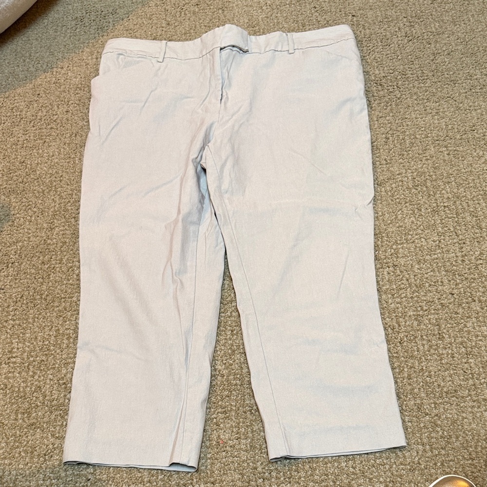 Land and Sea Cropped Pants. Light weight khaki